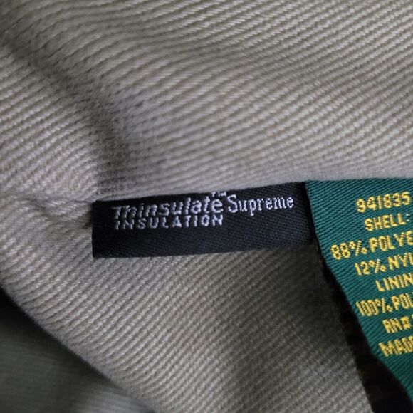 VTG Cabellas Jacket Mens Large Olive Hunting Outdoor Utility Field Thinsulate - Picture 11 of 13